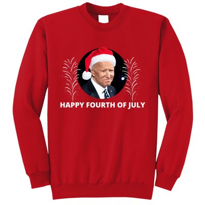 Happy Fourth Of July Biden Christmas Funny Sweatshirt