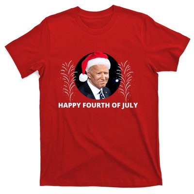 Happy Fourth Of July Biden Christmas Funny T-Shirt