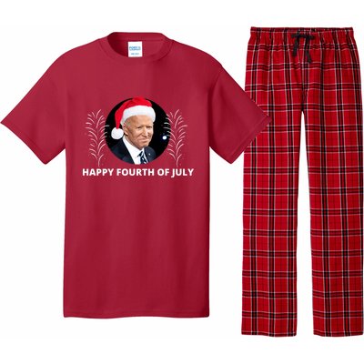 Happy Fourth Of July Biden Christmas Funny Pajama Set