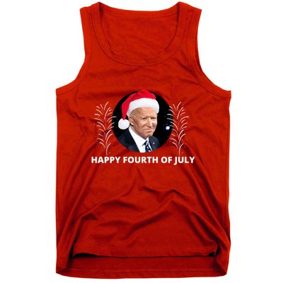 Happy Fourth Of July Biden Christmas Funny Tank Top