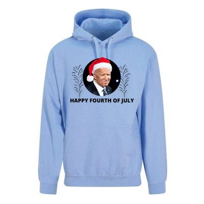 Happy Fourth Of July Biden Christmas Funny Unisex Surf Hoodie