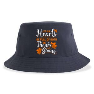 Hearts Full of Thanks Thanksgiving Sustainable Bucket Hat