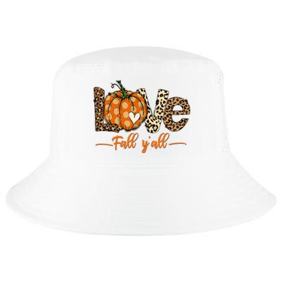 Hello Fall Pumpkin Love Fall YAll Leopard Peace Love Fall Cool Comfort Performance Bucket Hat