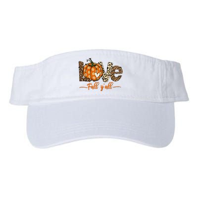 Hello Fall Pumpkin Love Fall YAll Leopard Peace Love Fall Valucap Bio-Washed Visor