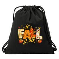 Hello Fall Pumpkin ItS Fall YAll Fall Vibes Thanksgiving Drawstring Bag