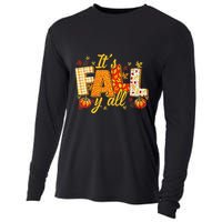 Hello Fall Pumpkin ItS Fall YAll Fall Vibes Thanksgiving Cooling Performance Long Sleeve Crew