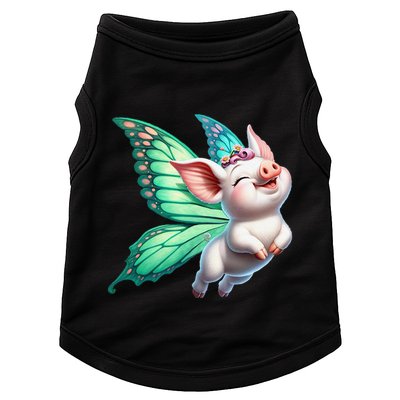 Happy Flying Pig With Butterfly Wings Fly Pig Lovers Doggie Tank