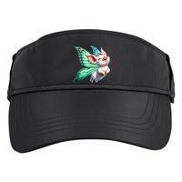 Happy Flying Pig With Butterfly Wings Fly Pig Lovers Adult Drive Performance Visor
