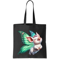 Happy Flying Pig With Butterfly Wings Fly Pig Lovers Bag