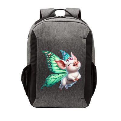 Happy Flying Pig With Butterfly Wings Fly Pig Lovers Vector Backpack