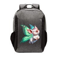 Happy Flying Pig With Butterfly Wings Fly Pig Lovers Vector Backpack