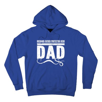 Husband Father Protector Hero Best Dad Ever Fathers Day Gift Hoodie