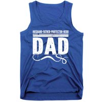 Husband Father Protector Hero Best Dad Ever Fathers Day Gift Tank Top