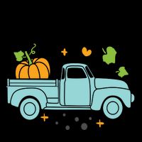 Hello Fall Pumpkin Vintage Truck Mug