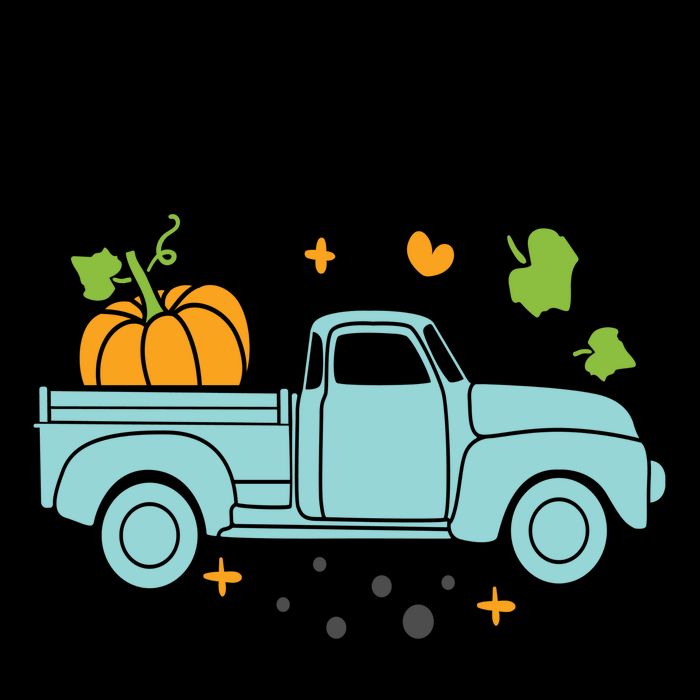Hello Fall Pumpkin Vintage Truck Mug