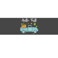 Hello Fall Pumpkin Vintage Truck Bumper Sticker