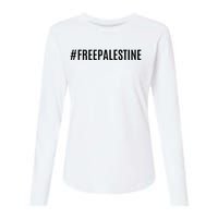 Hashtag Free Palestine For Women Gaza Womens Cotton Relaxed Long Sleeve T-Shirt