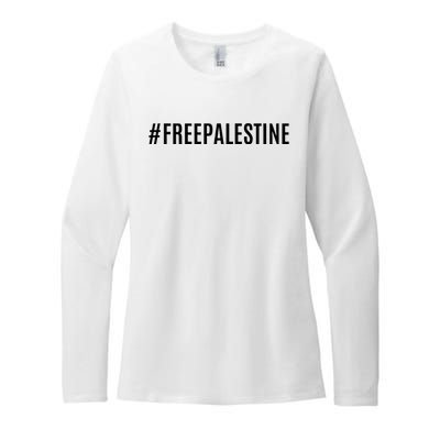 Hashtag Free Palestine For Women Gaza Womens CVC Long Sleeve Shirt