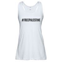 Hashtag Free Palestine For Women Gaza Ladies Essential Flowy Tank