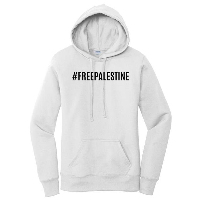 Hashtag Free Palestine For Women Gaza Women's Pullover Hoodie