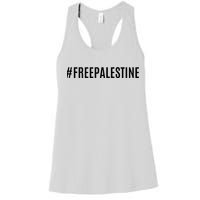 Hashtag Free Palestine For Women Gaza Women's Racerback Tank