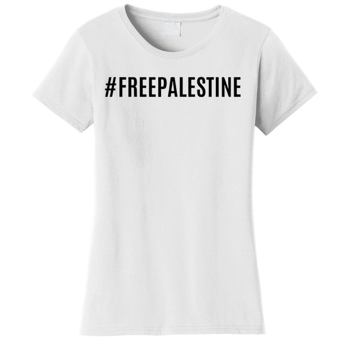 Hashtag Free Palestine For Women Gaza Women's T-Shirt