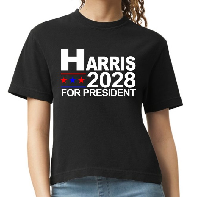 Harris For President 2028  Comfort Colors Boxy T-Shirt
