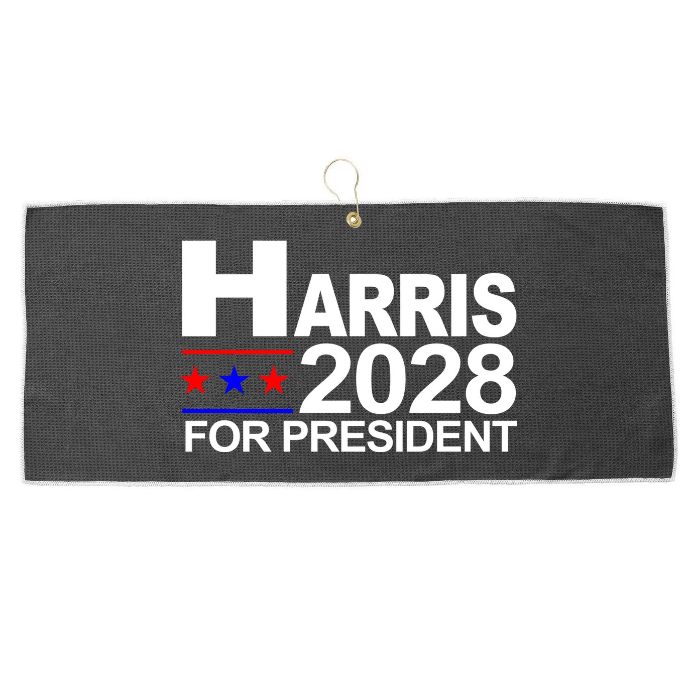 Harris For President 2028  Large Microfiber Waffle Golf Towel