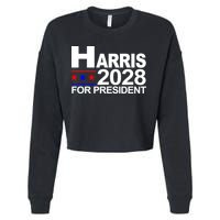 Harris For President 2028  Cropped Pullover Crew