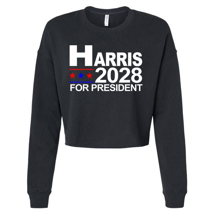 Harris For President 2028  Cropped Pullover Crew