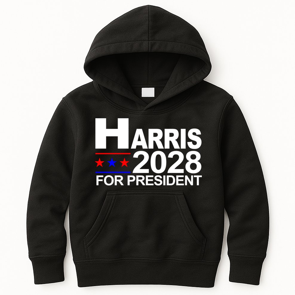 Harris For President 2028  Kids Hoodie