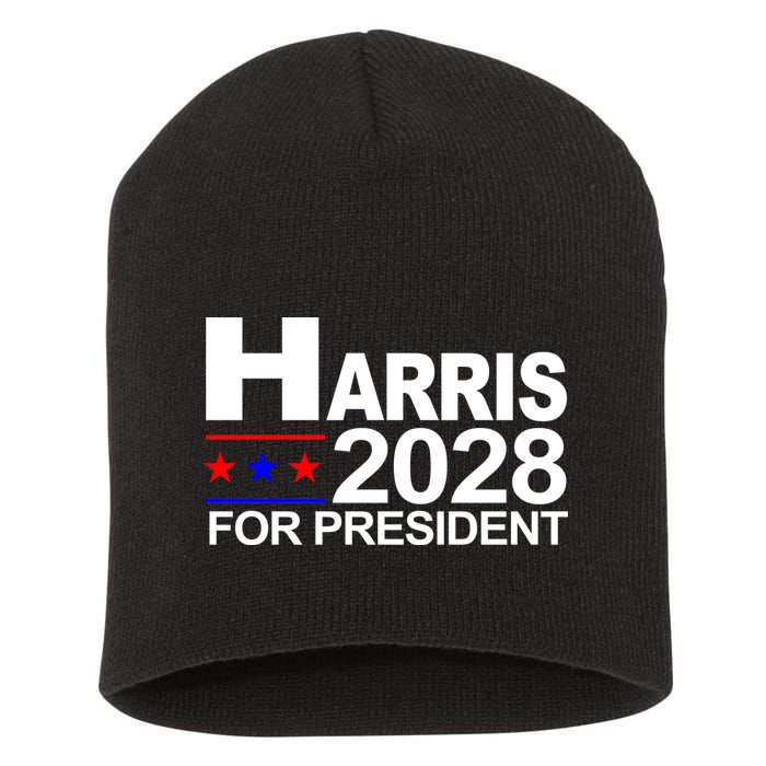 Harris For President 2028  Short Acrylic Beanie