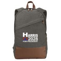 Harris For President 2028  Cotton Canvas Backpack