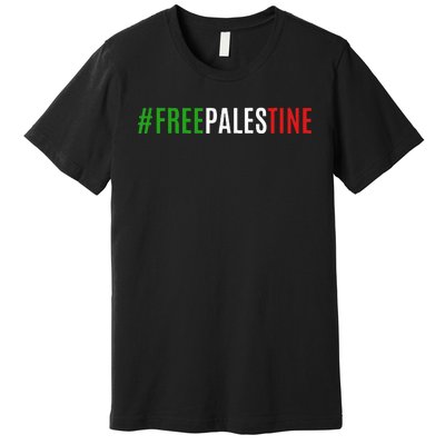 Hashtag Free Palestine Gaza Premium T-Shirt