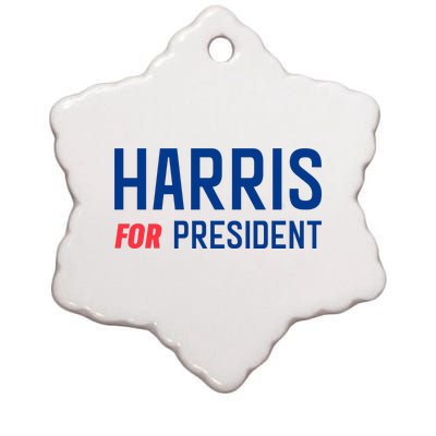 Harris For President Ceramic Star Ornament