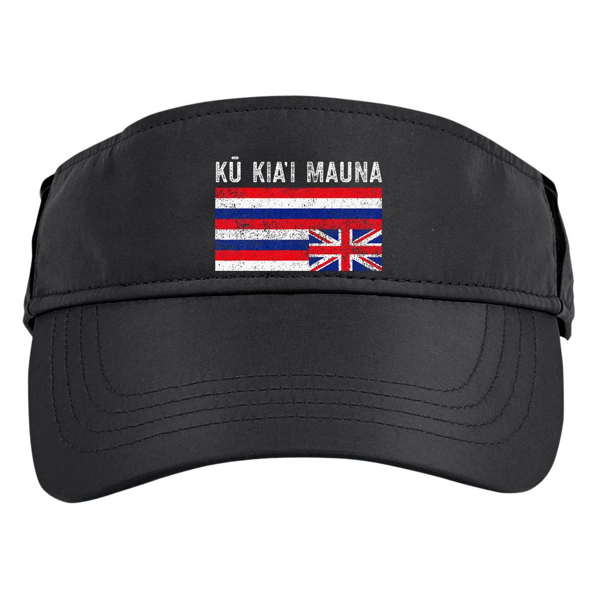Hawaiian Flag Protest Protect Mauna Kea Ku Kiai Mauna Adult Drive Performance Visor