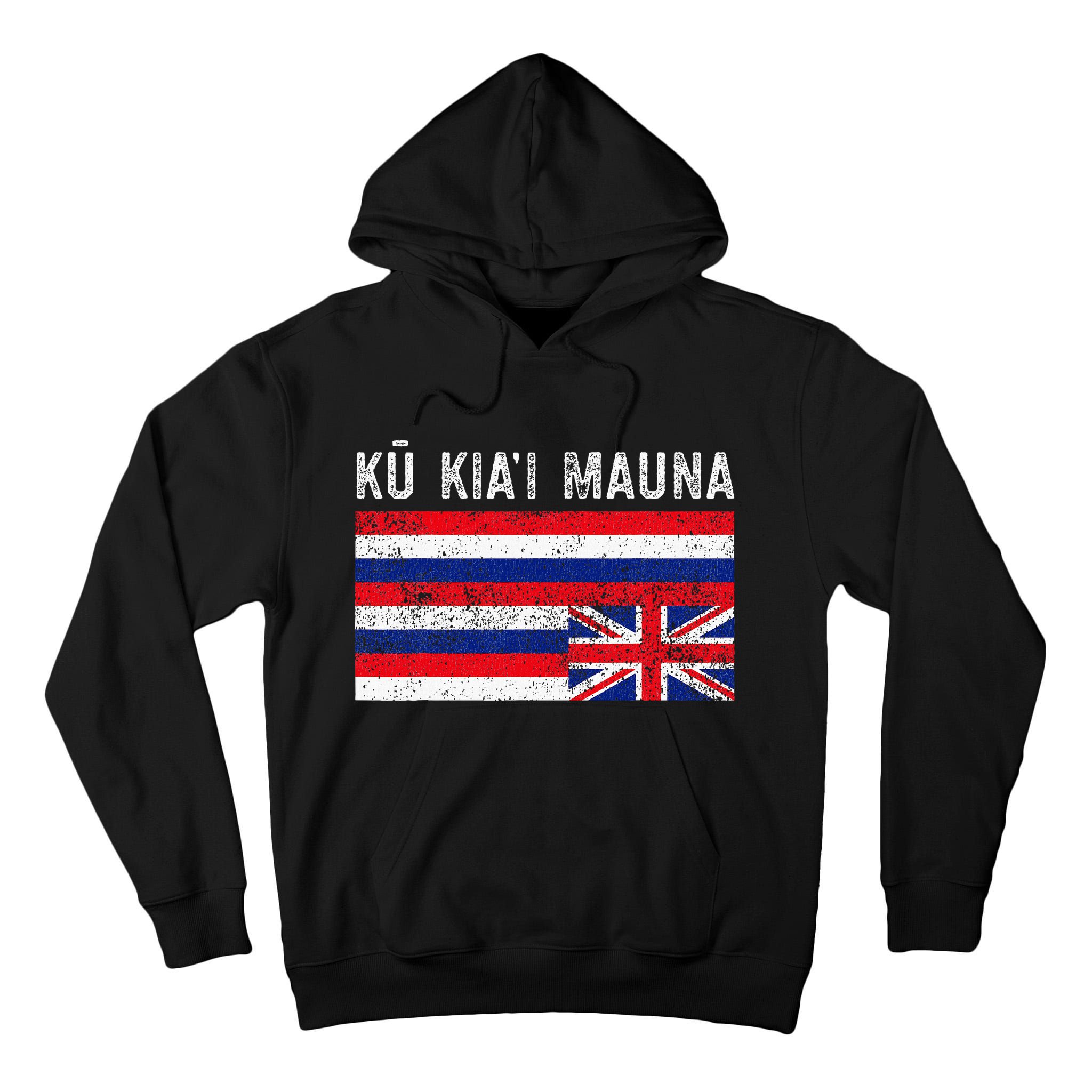 Hawaiian Flag Protest Protect Mauna Kea Ku Kiai Mauna Tall Hoodie