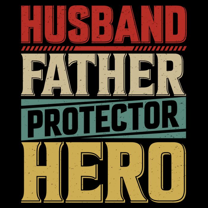 Husband Father Protector Hero FatherS Day Themed Graphic Women's Knotted Racerback Tank