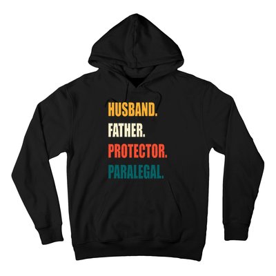 Husband Father Protector Paralegal Hoodie