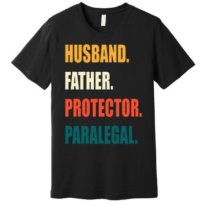 Husband Father Protector Paralegal Premium T-Shirt