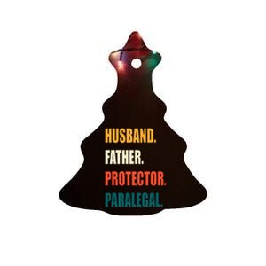 Husband Father Protector Paralegal Ceramic Tree Ornament