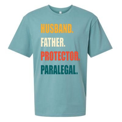 Husband Father Protector Paralegal Sueded Cloud Jersey T-Shirt