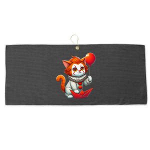 Halloween Funny Pussycat Large Microfiber Waffle Golf Towel