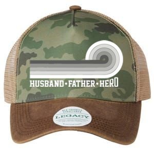 Husband Father Protector Hero Legend Happy Fathers Day Cute Gift Legacy Tie Dye Trucker Hat