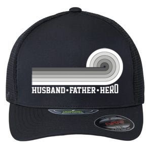 Husband Father Protector Hero Legend Happy Fathers Day Cute Gift Flexfit Unipanel Trucker Cap