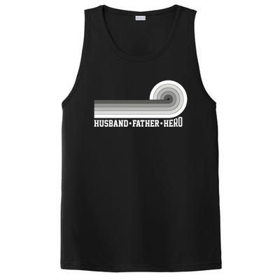 Husband Father Protector Hero Legend Happy Fathers Day Cute Gift PosiCharge Competitor Tank