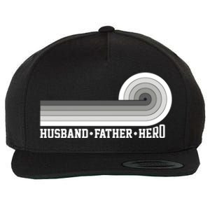 Husband Father Protector Hero Legend Happy Fathers Day Cute Gift Wool Snapback Cap