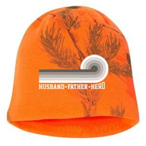 Husband Father Protector Hero Legend Happy Fathers Day Cute Gift Kati - Camo Knit Beanie