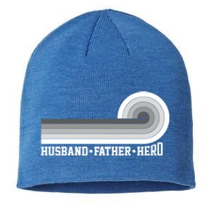 Husband Father Protector Hero Legend Happy Fathers Day Cute Gift Sustainable Beanie