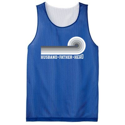 Husband Father Protector Hero Legend Happy Fathers Day Cute Gift Mesh Reversible Basketball Jersey Tank